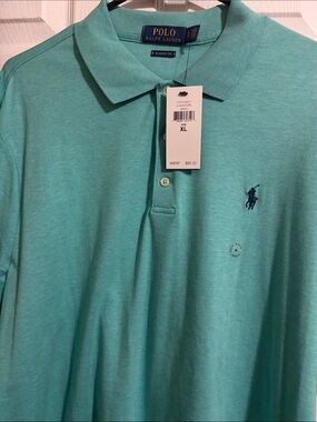 Polo by Ralph Lauren Mint Green Short Sleeve Polo XL